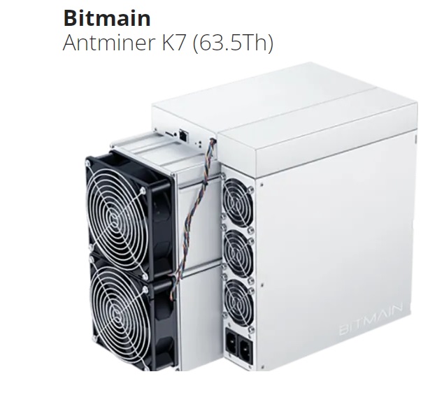 Antminer K7  63,5Th/s